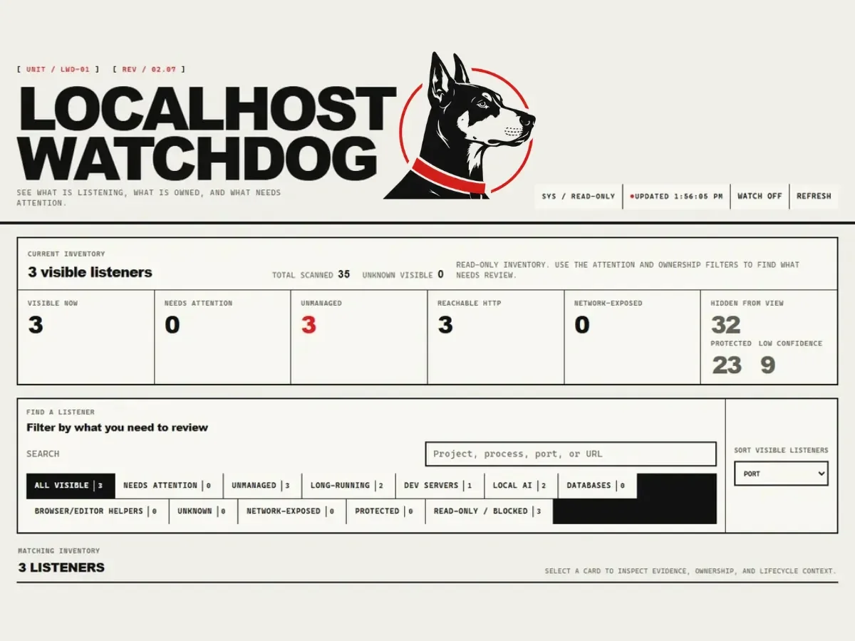 Preview image for Localhost Watchdog