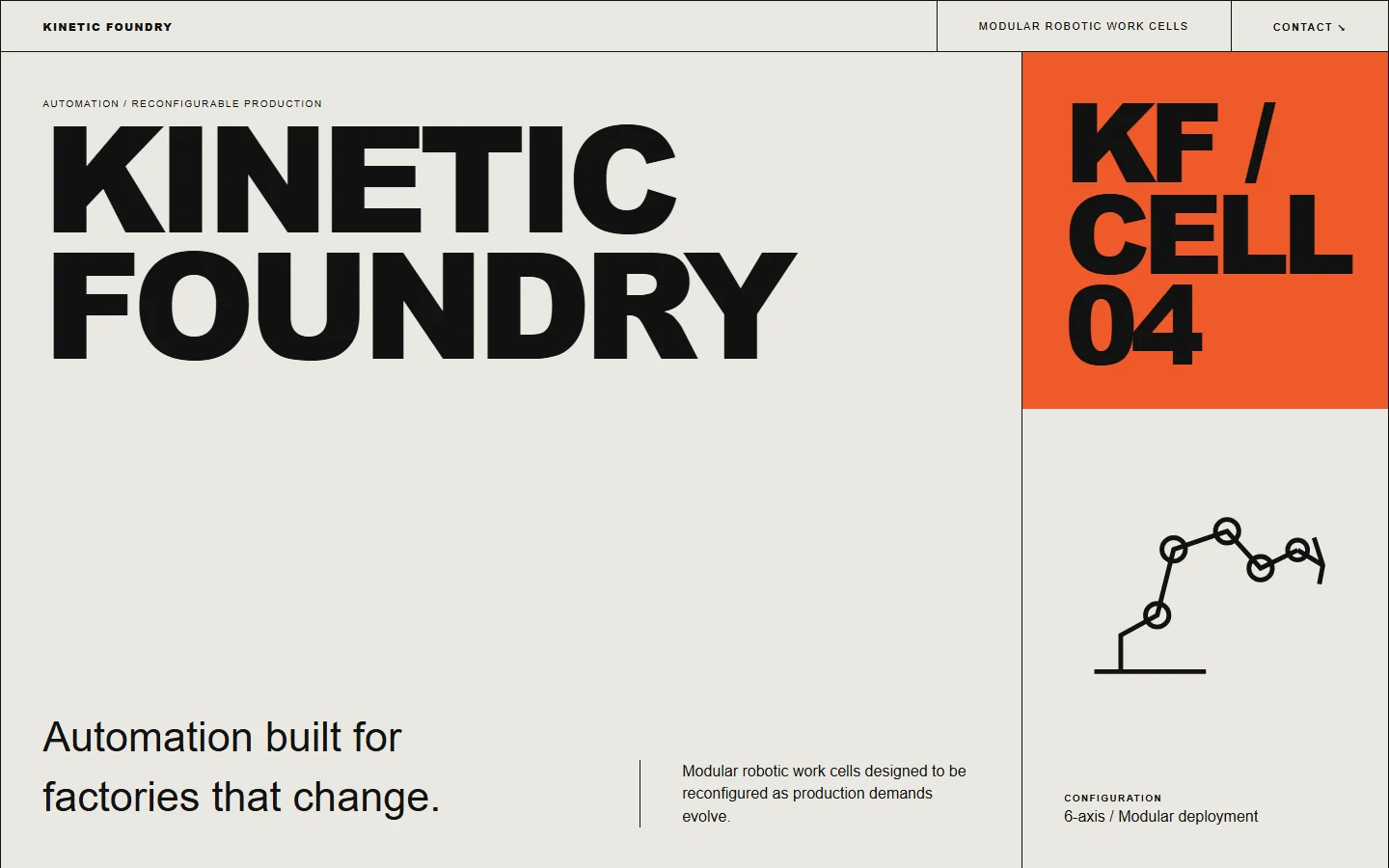 Screenshot of Kinetic Foundry