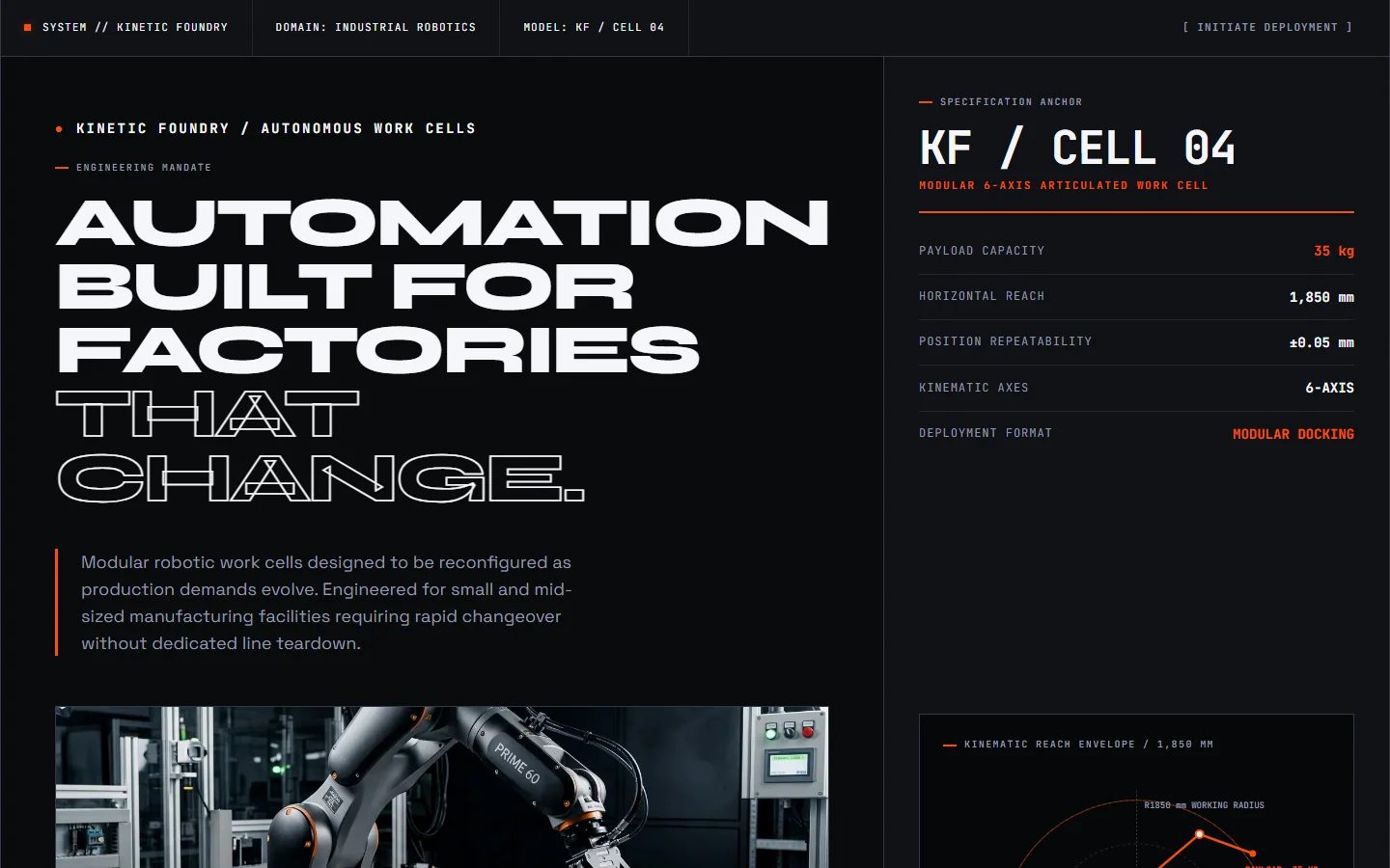 Screenshot of Kinetic Foundry